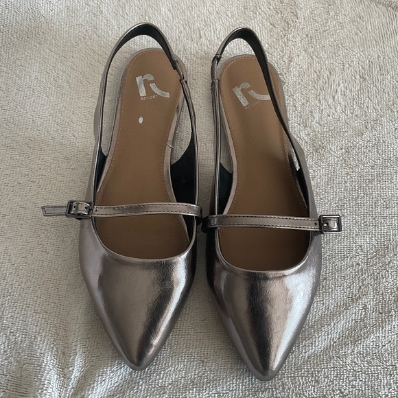 Report Silver Slingback Flats - Picture 1 of 7